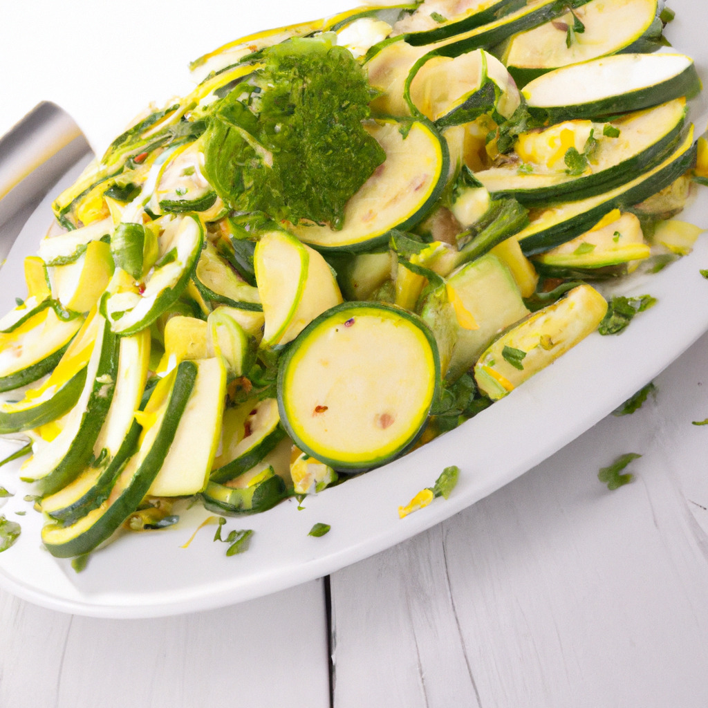 Salade de courgettes entrées salades